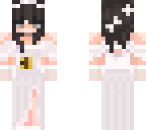 white dress with beeee