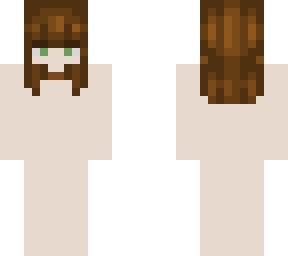 brown hair base skin