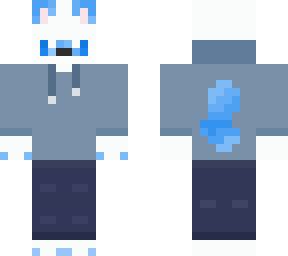 fox with blue