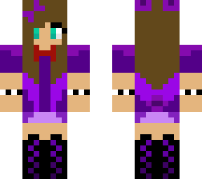 me as a glamrock bonnie with purple bow