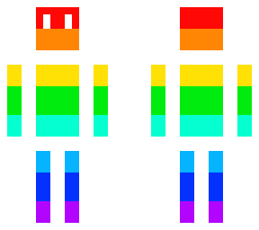 rallas blancas arcoiris