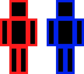 red+blue man