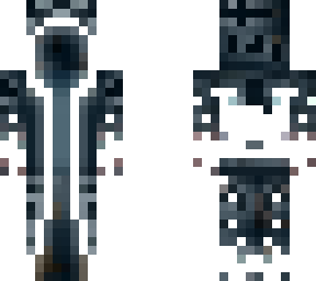 snowy white fox mage black glow