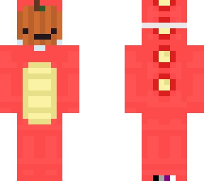 dino onesie (red)