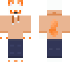 fox with orange