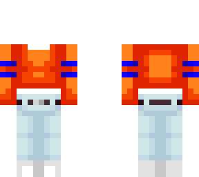 orange and blue cropped sweater outfit base