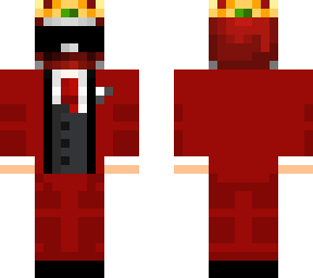 perxitaa traje rojo con corona y gafas