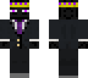 buisness enderman with crown