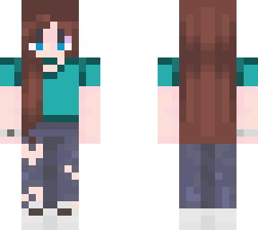 girl in a blue otfit