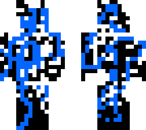 blue and black parasite