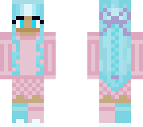 blue and pink cute