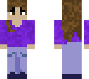 purple t shirt girl:d