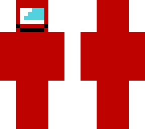 red among us with smiley face