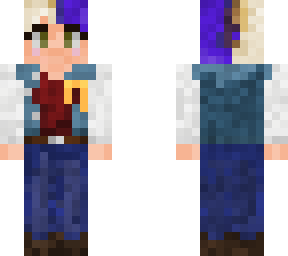 bicolored hair girl