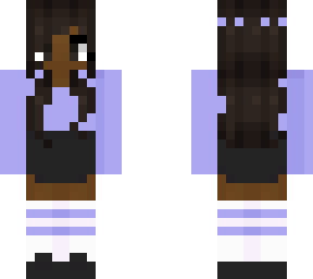 brown skin girl purple outfit