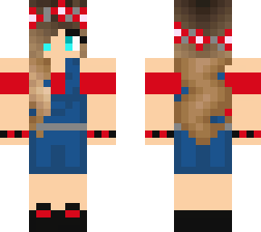 red + overalls