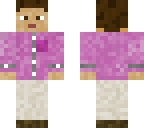 un mec avec une chemise rose