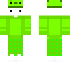 blob wearing an axololt costume with axololt hat