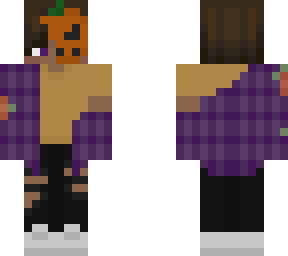 fall purpey (half pumpkin mask)