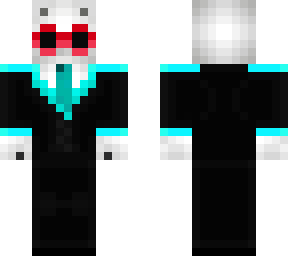 ice bear in a suit blue