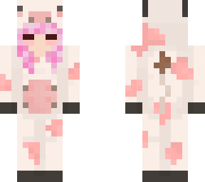 sleepy pink cow girl