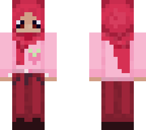 strawberry red hijabi