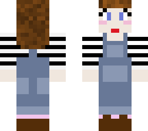 001 - stripy jumper and overalls