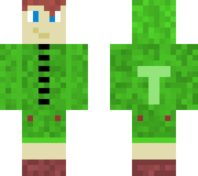 my youtube skin (green hoodie)