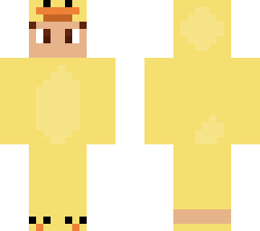 person in duck onesie