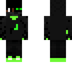 boy half ended man green (black skin/brown skin color) g