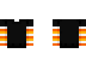 ob - black w/ candy corn stripe sleeves