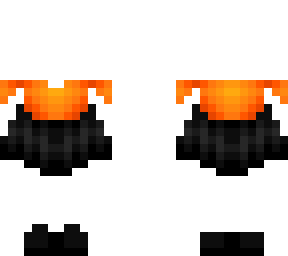 ob - pumpkin orange w/ black trim dress