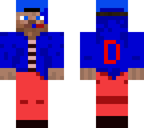 red & blue gamer steve