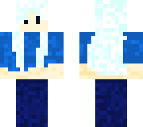 blue haired girl