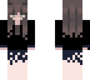 dark e girl short hair