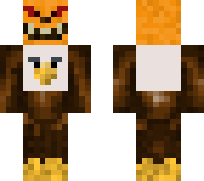 eagle holding pumpkin