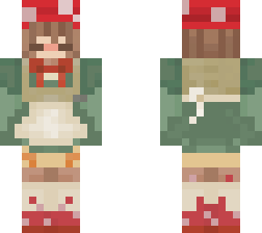 mushroom ruibbon girl