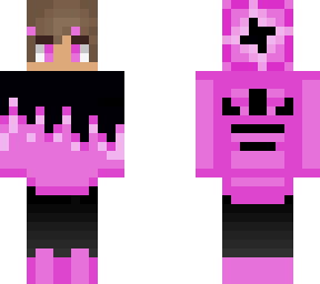 Pink drip (Check desc) | Minecraft Skin