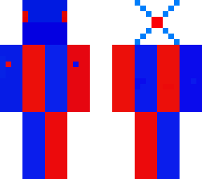red and blue