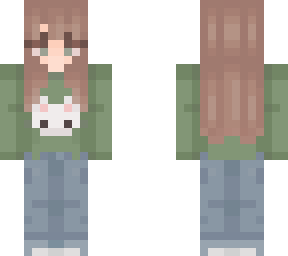 simple aesthetic cat sweater girl