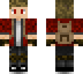 slightly diffrent red hood with backpack