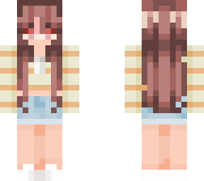 sweater and shorts brunette girl