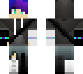 better blue hair emo skin