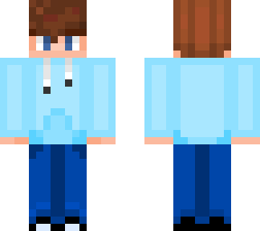 boy with blue hoodie and jeans