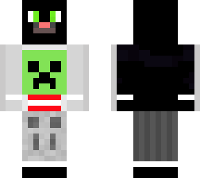 cat with creeper t shirt