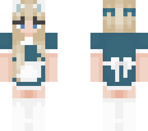 girl in maid clothing