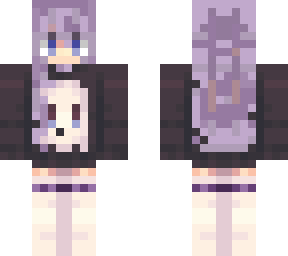 purple haired ghost shirt girl
