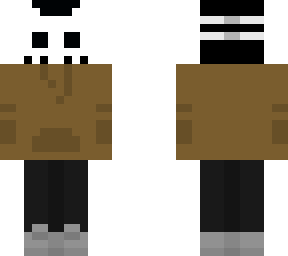 skin, skull with hoodie.