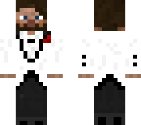 white dinner suit with red lapel flower