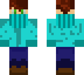 a kid with a big sweater.